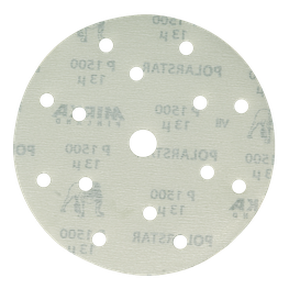 POLARSTAR Шлифовальный диск, полиэсторвая пленка, карбид кремния, 15 отверстий, Р600