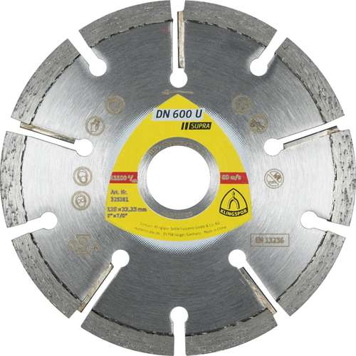 Фото товара "DN600U Алмазный диск по цементн.стяжке и газобетону, ø 125х10х22,23 мм, - 1 шт/уп. DT/SUPRA/DN600U/S/125X10X22,23/10S/7"