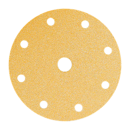 GOLD Шлифовальный бумажный диск, специальный оксид алюминия, 9 отверстий, 150 мм, Р280